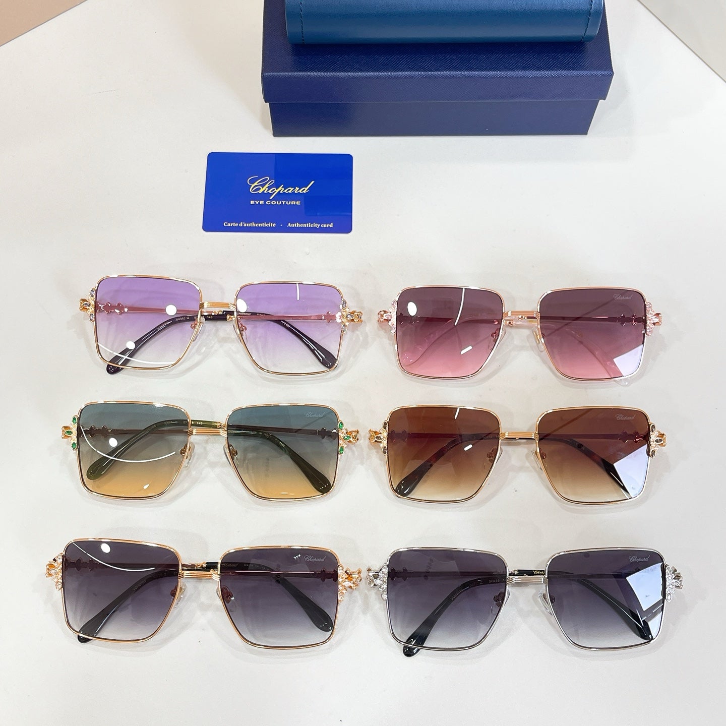 CHOPARD ICE CUBE RESIN SUNGLASSES
