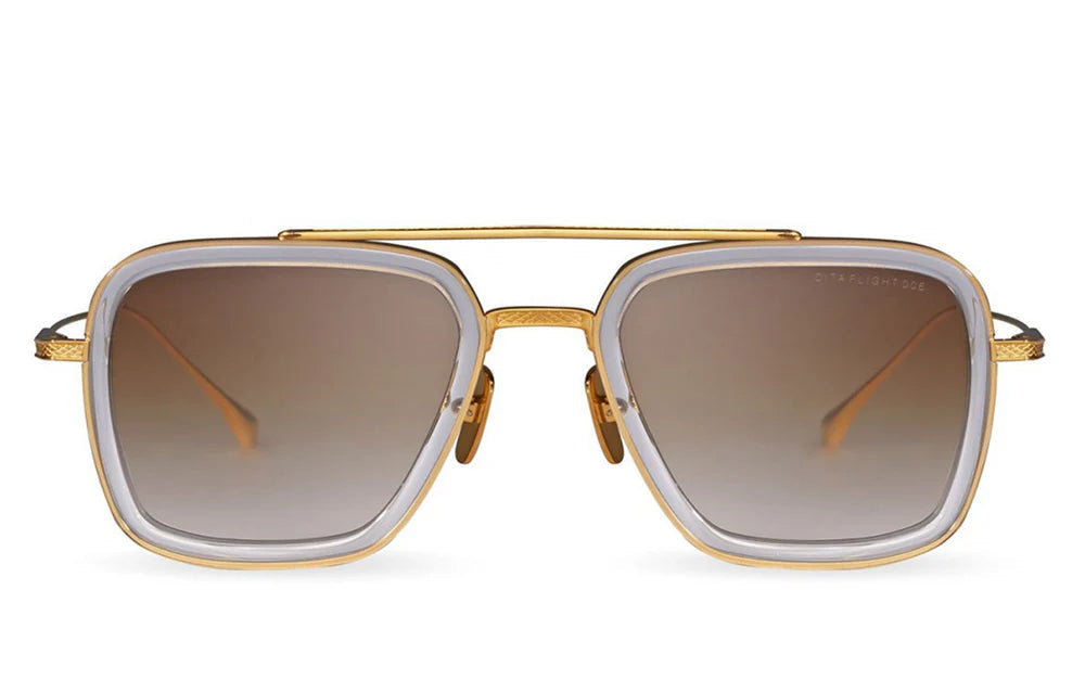 Dita Flight.006 Sunglasses Gold Gradient Brown Metal