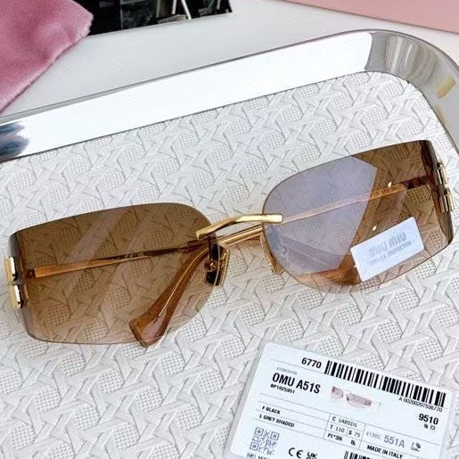 Miu Sunglasses Brown Acetate