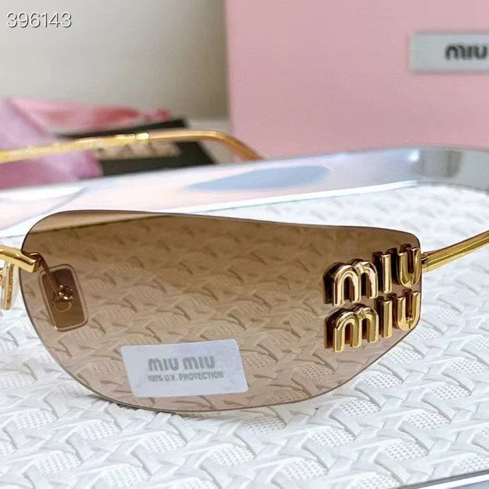 Miu Sunglasses Brown Acetate