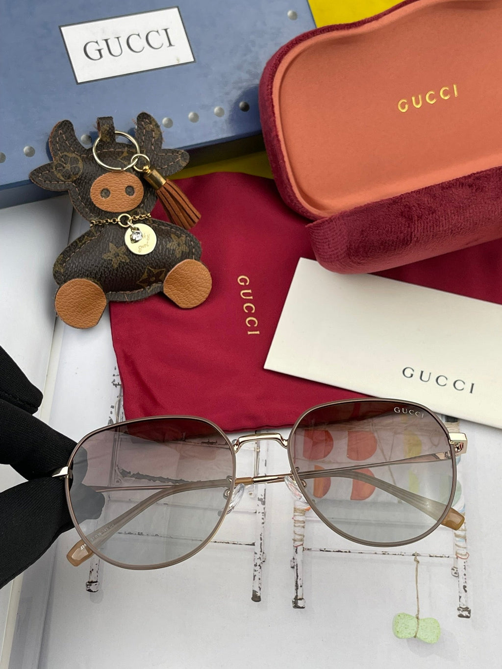 ROUND FRAME SUNGLASSES G1241 IN METAL