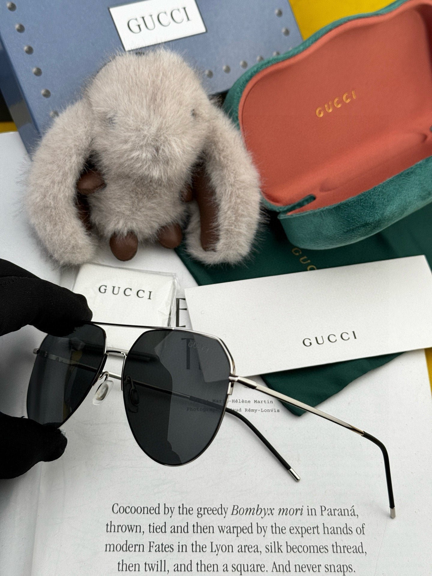 AVIATOR FRAME SUNGLASSES 575761 IN METAL
