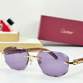 C DE GEOMETRIC FRAME SUNGLASSES CT0606S IN METAL AND WOODEN